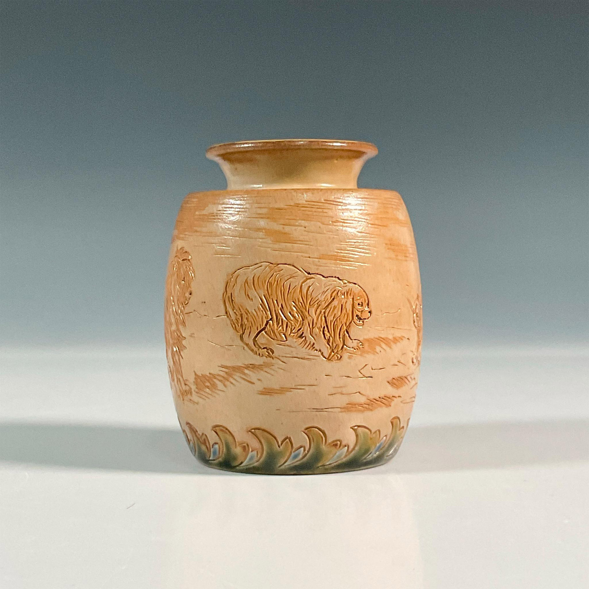 Royal Doulton Hannah Barlow Stoneware Vase - Image 2 of 3
