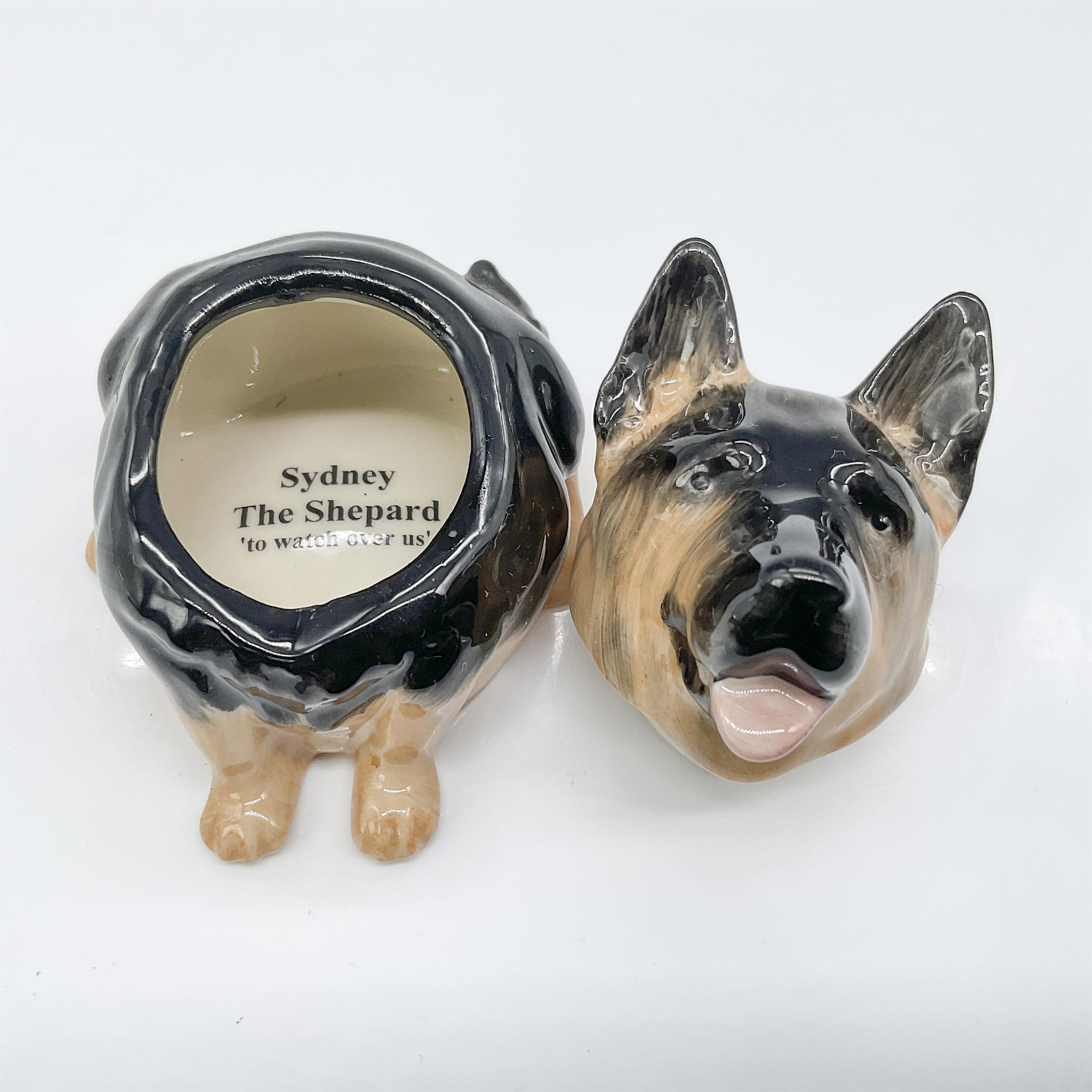 Kevin Francis Dog Face Pots, Sydney the Shepard - Image 3 of 4