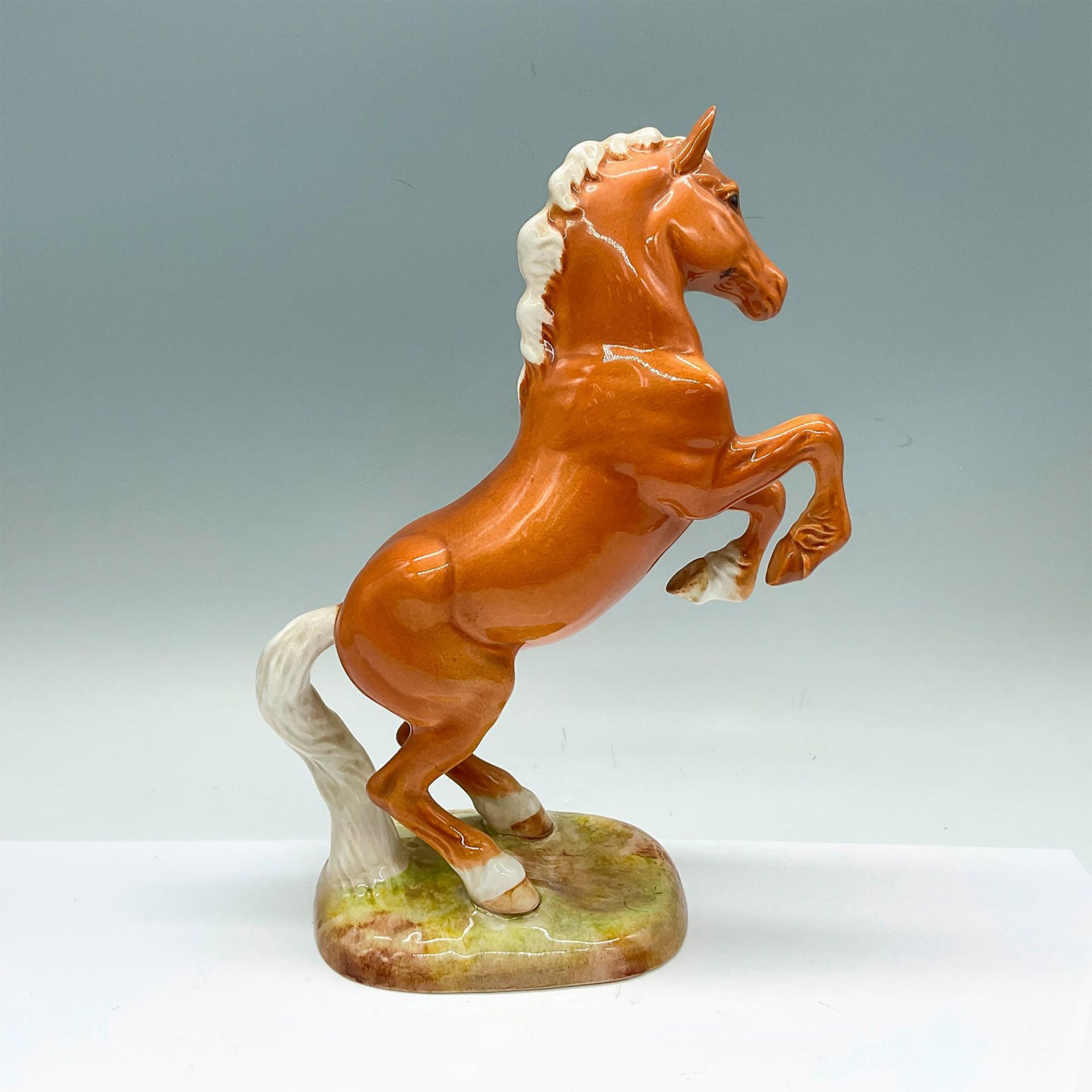 Beswick Ceramic Horse Figurine, Welsh Cob Rearing 1014 - Bild 2 aus 3