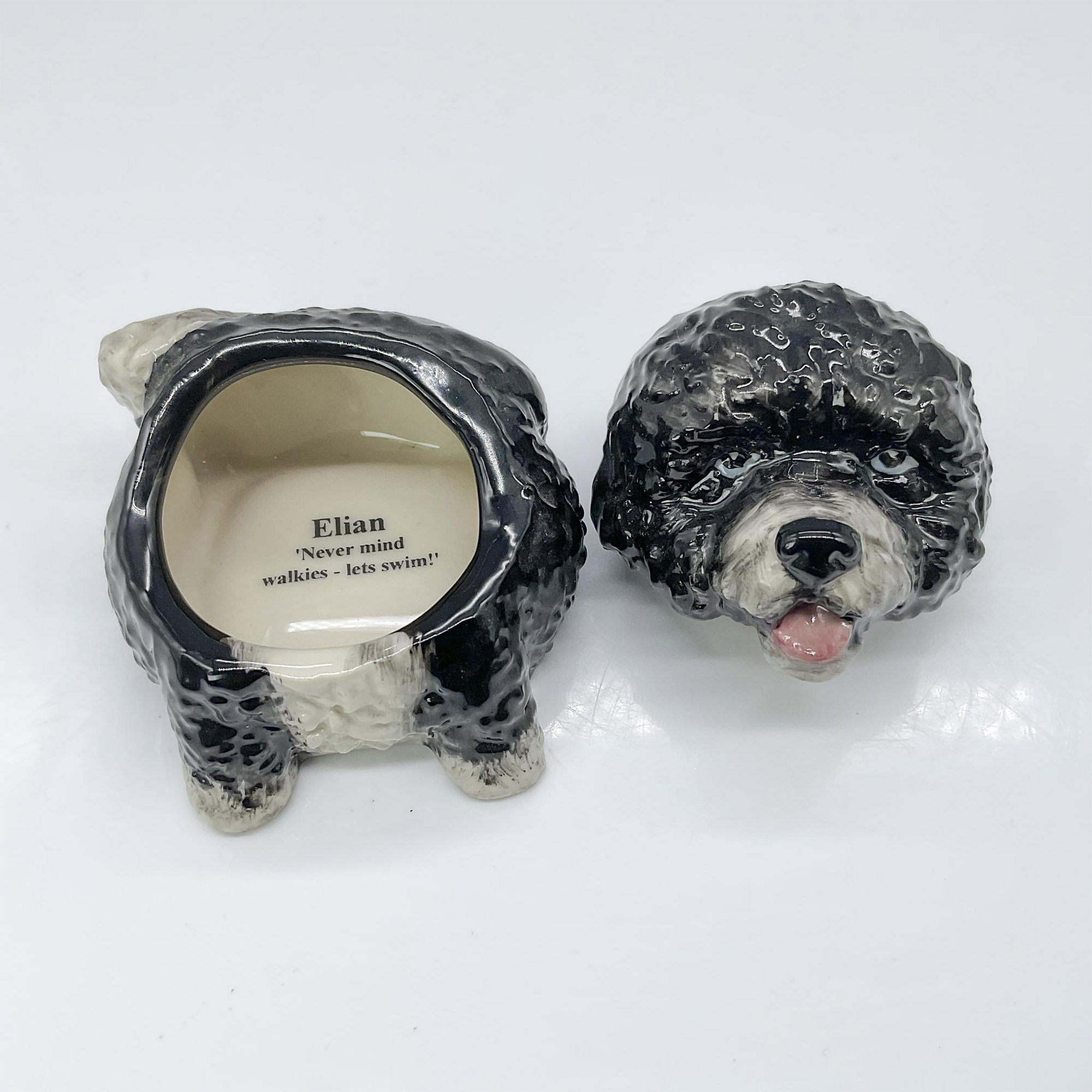 Kevin Francis Dog Face Pots, Elian Portuguese Water Dog - Image 3 of 4