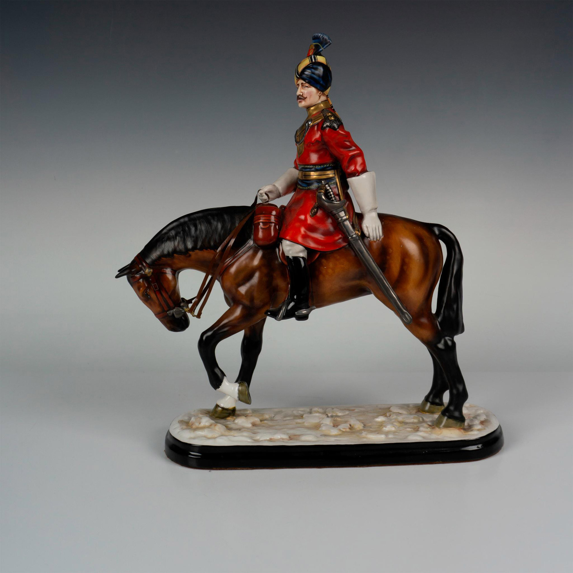 Michael Sutty Porcelain Sculpture, 18th Bengal Lancers - Image 4 of 7