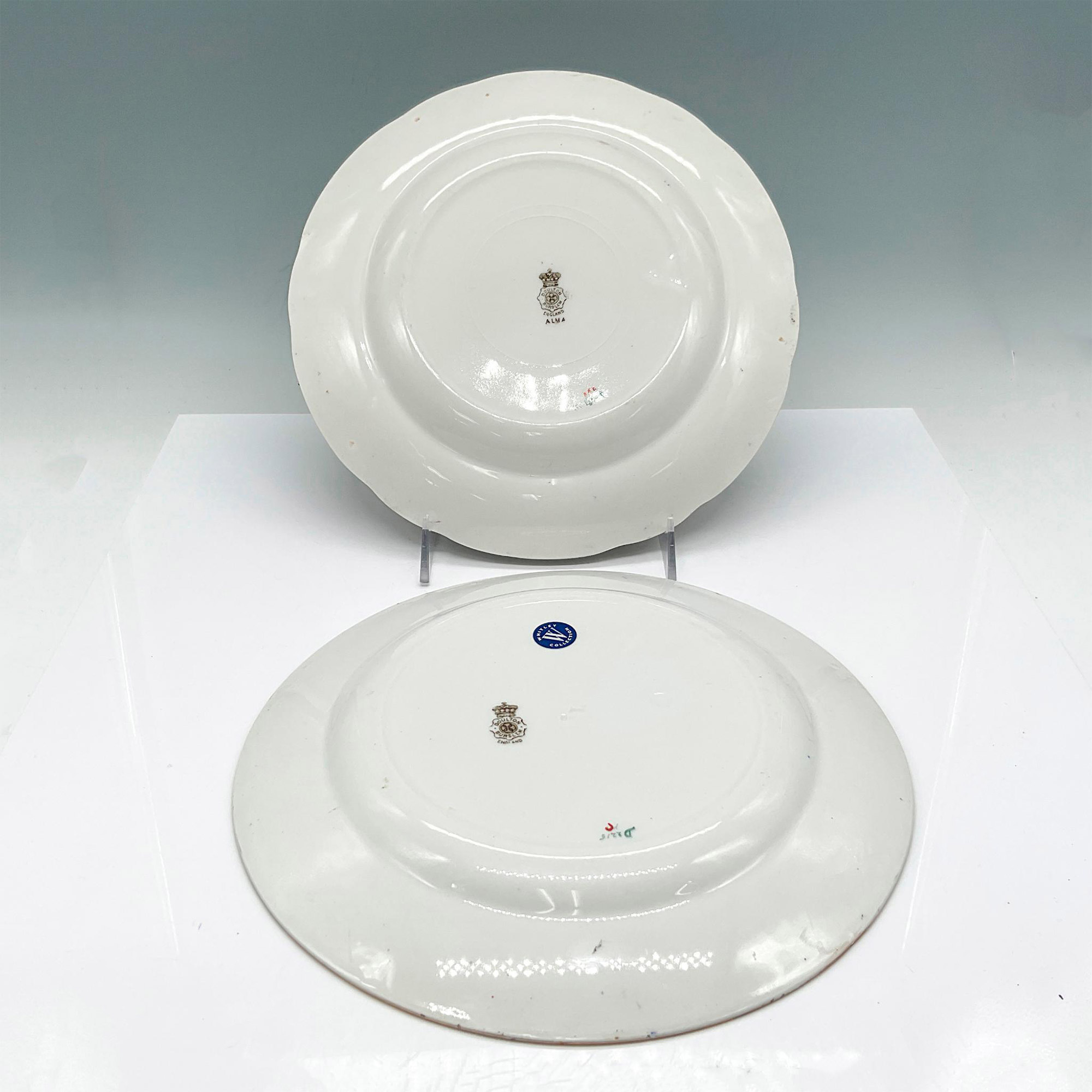 2pc Doulton Burslem Series Ware Plates Fox Hunt D2215 + 2397 - Image 3 of 3