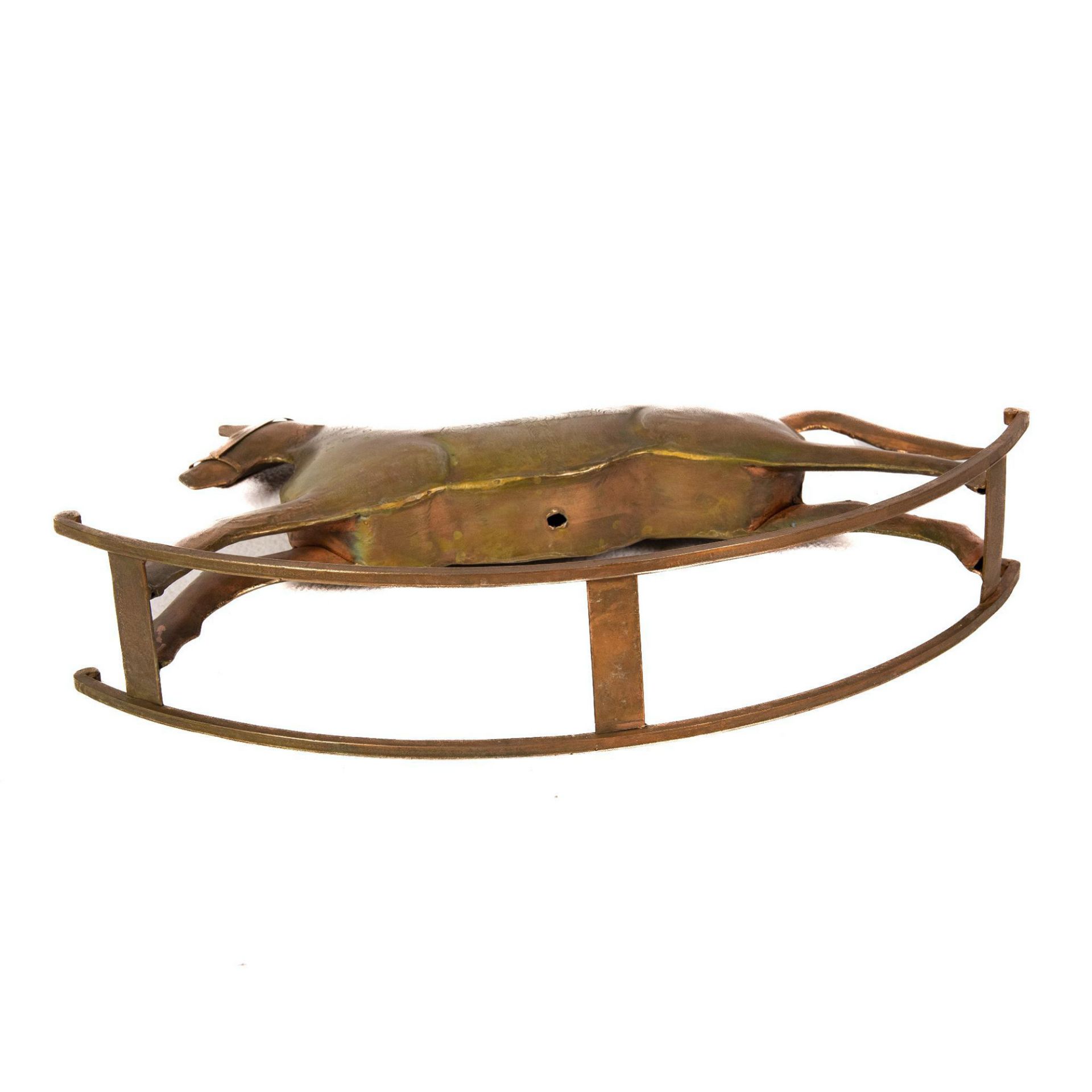Decorative Copper Hand-Crafted Rocking Horse - Image 4 of 4