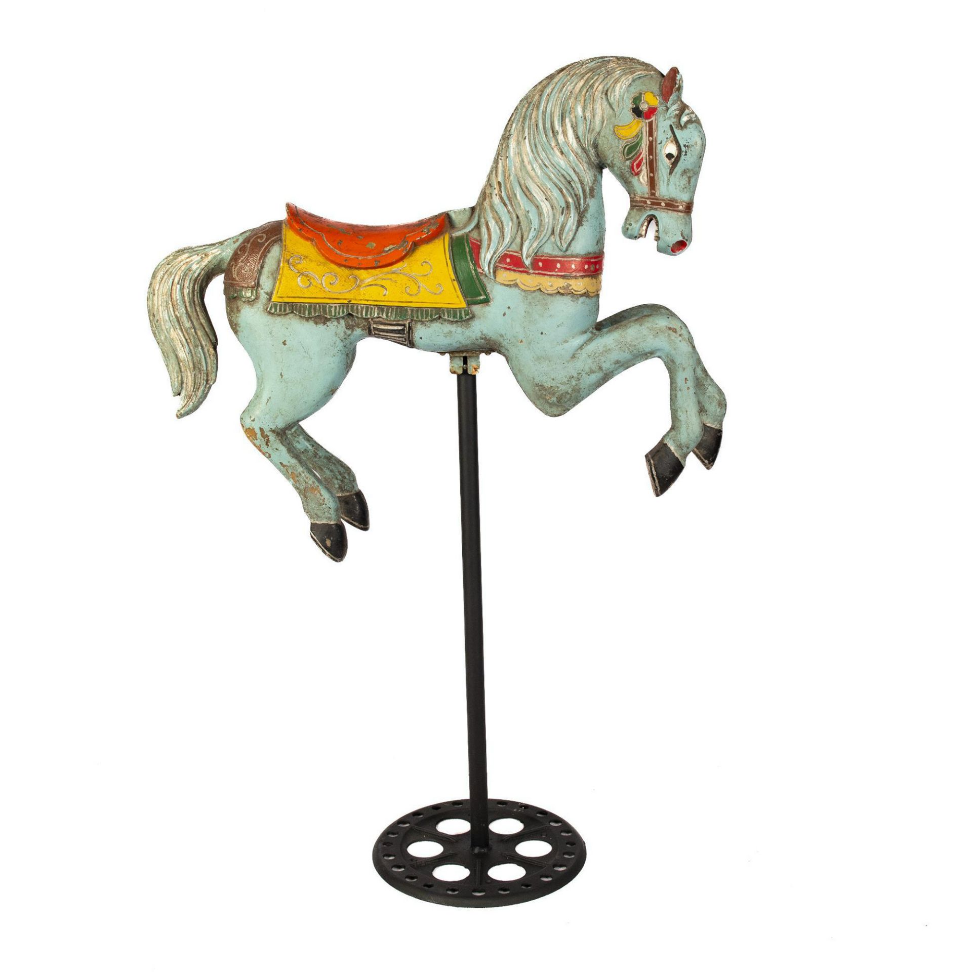 Antique Carnival Fiberglass Carousel Horse