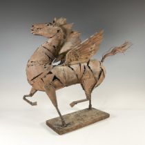 Remnant Metal Sculpture of Pegasus