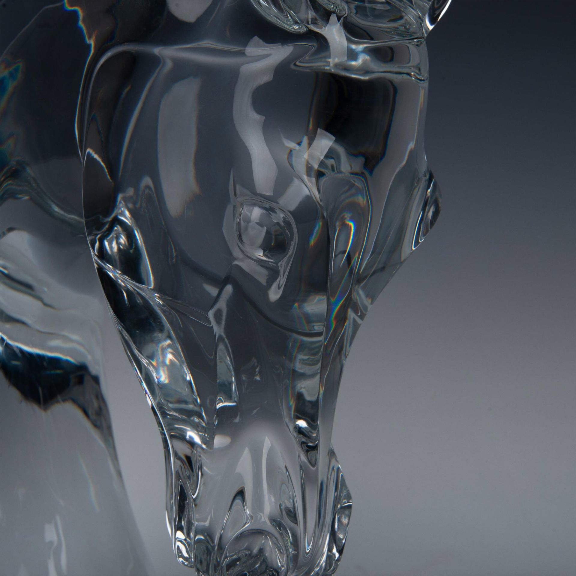 Lalique Crystal Bust, Large Horse Head - Image 6 of 10