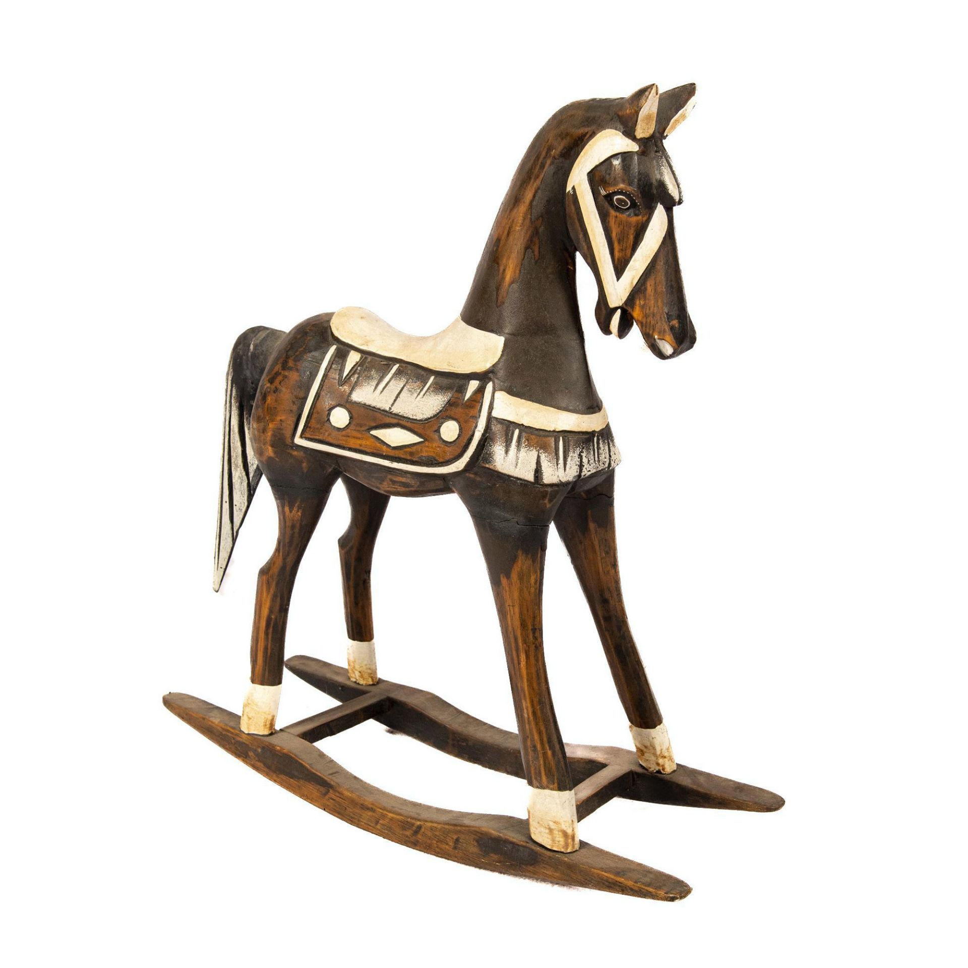 Decorative Rocking Horse Wood Carving