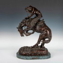 After Frederic Remington Bronze Sculpture, Rattlesnake