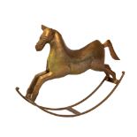 Decorative Copper Hand-Crafted Rocking Horse