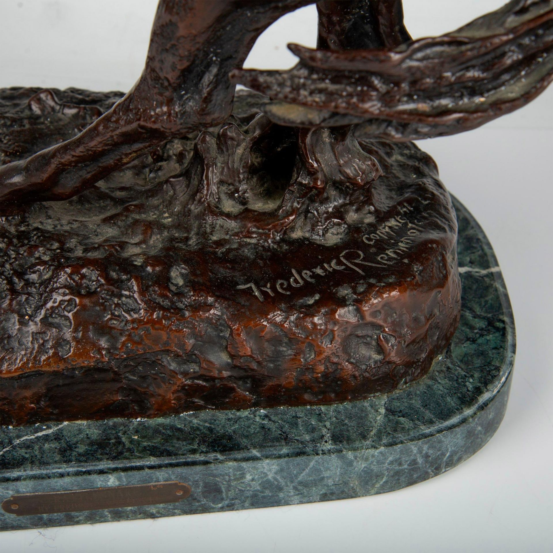 After Frederic Remington Bronze Sculpture, Rattlesnake - Bild 3 aus 8