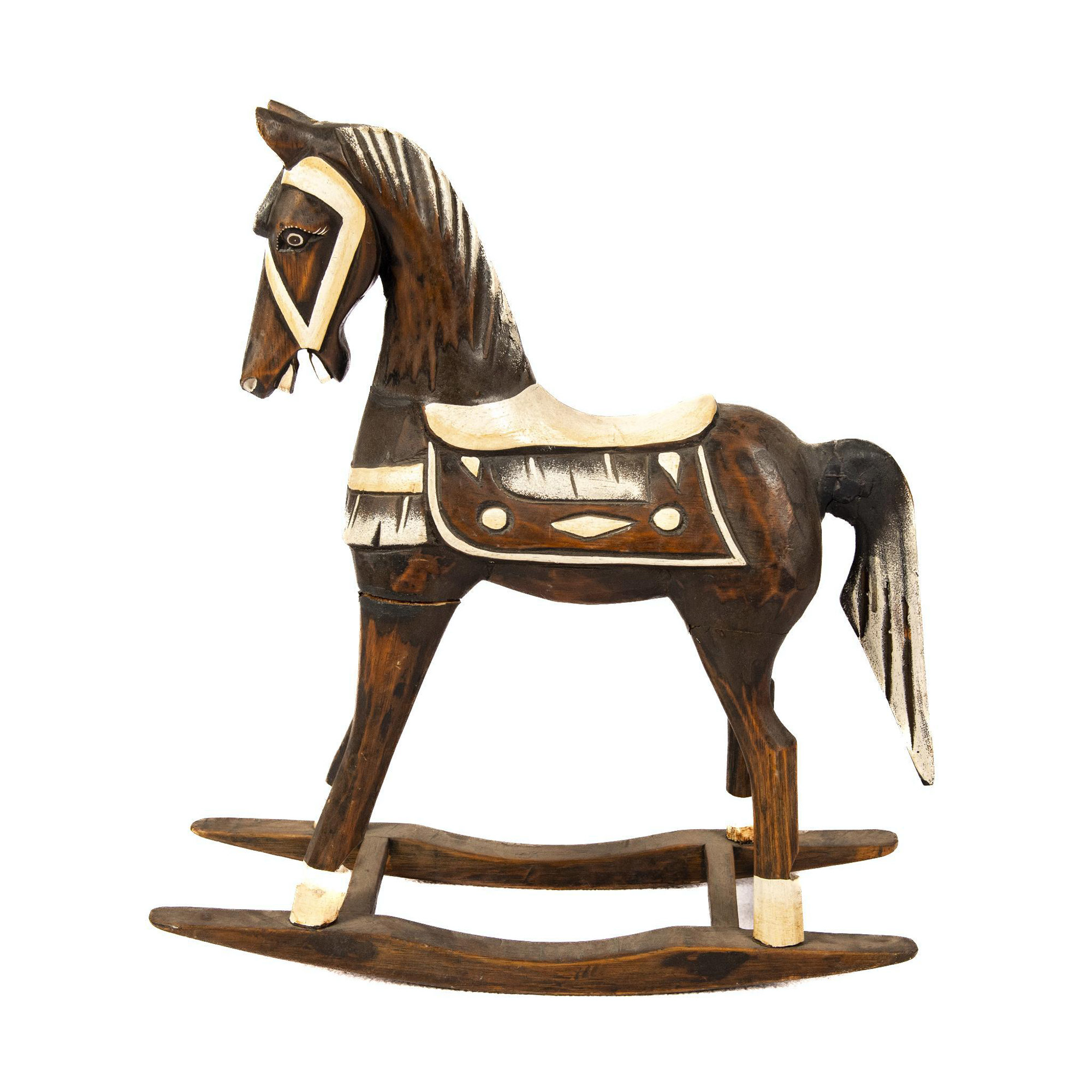 Decorative Rocking Horse Wood Carving - Image 3 of 5
