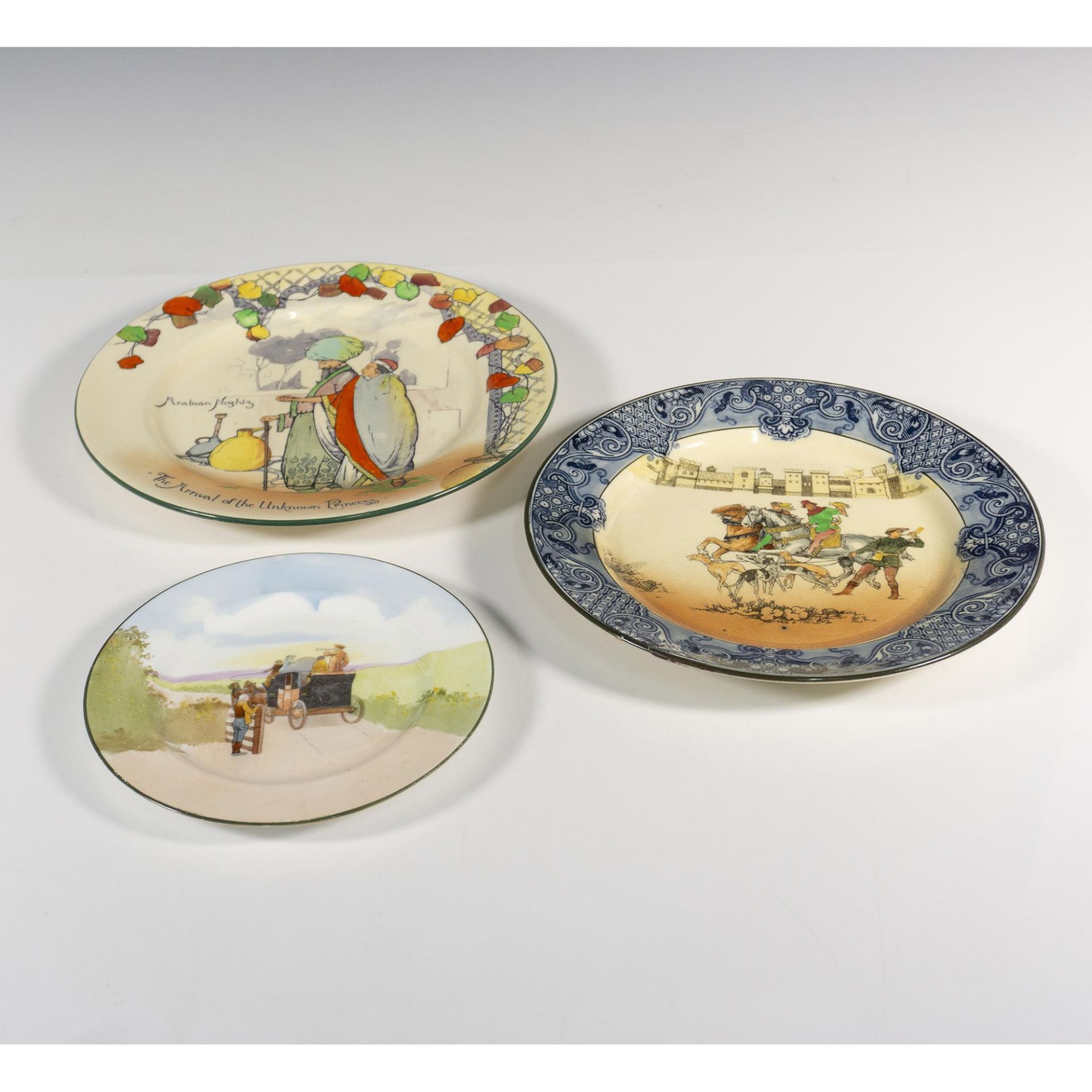 3pc Royal Doulton Series Ware Plates - Bild 3 aus 3