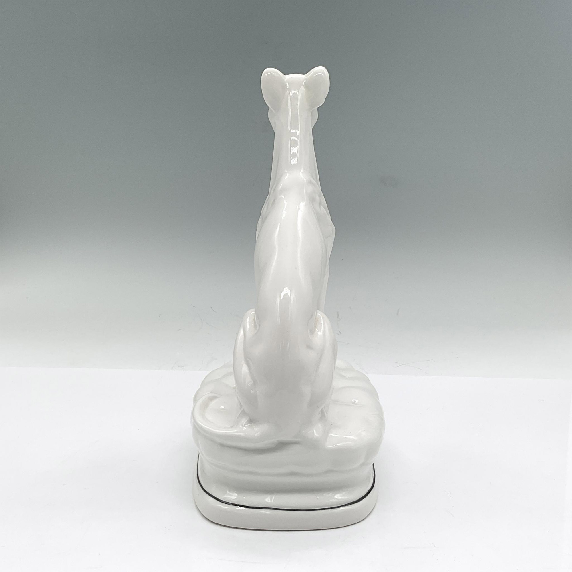 Vintage Porcelain Figure, White Whippet - Image 3 of 4