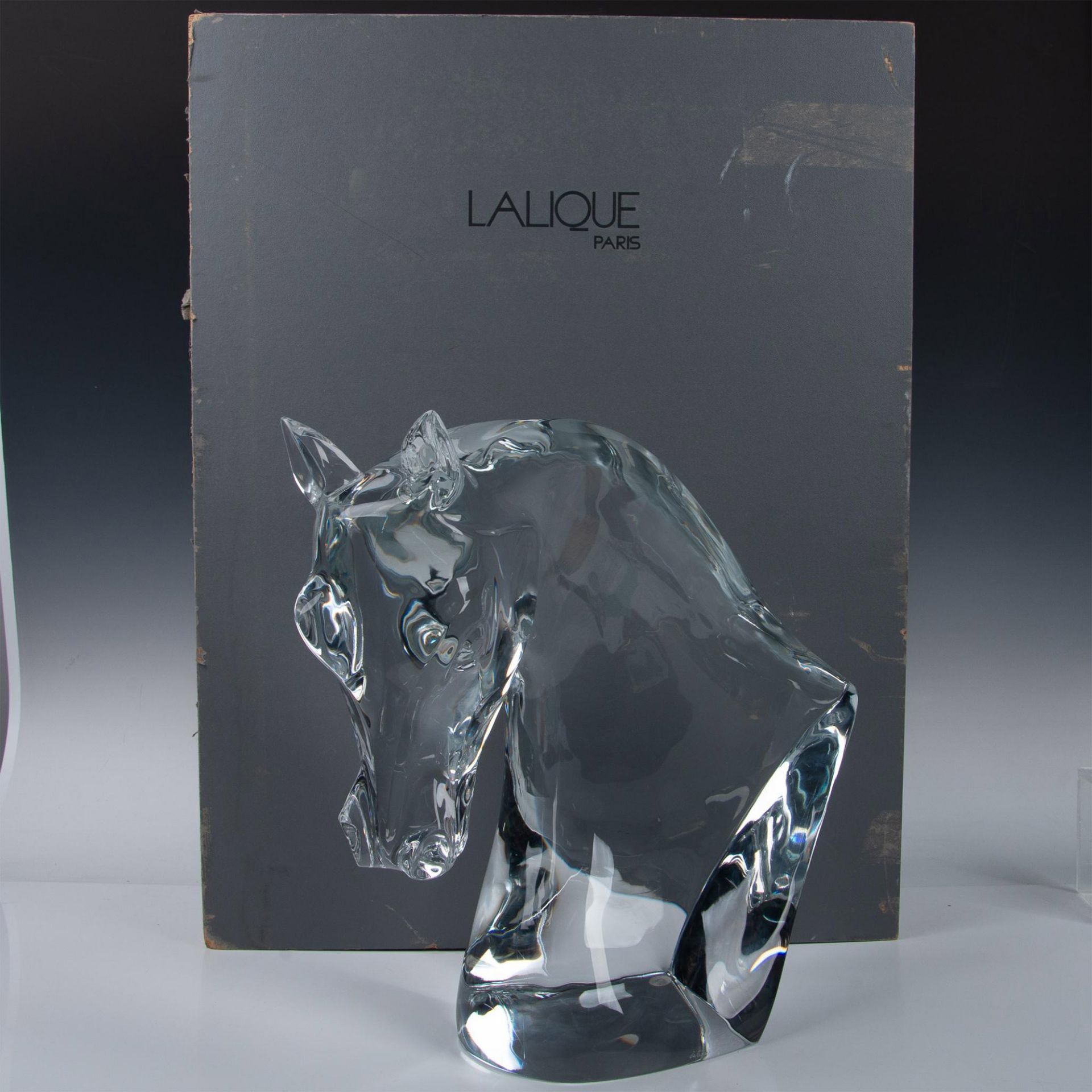 Lalique Crystal Bust, Large Horse Head - Image 10 of 10
