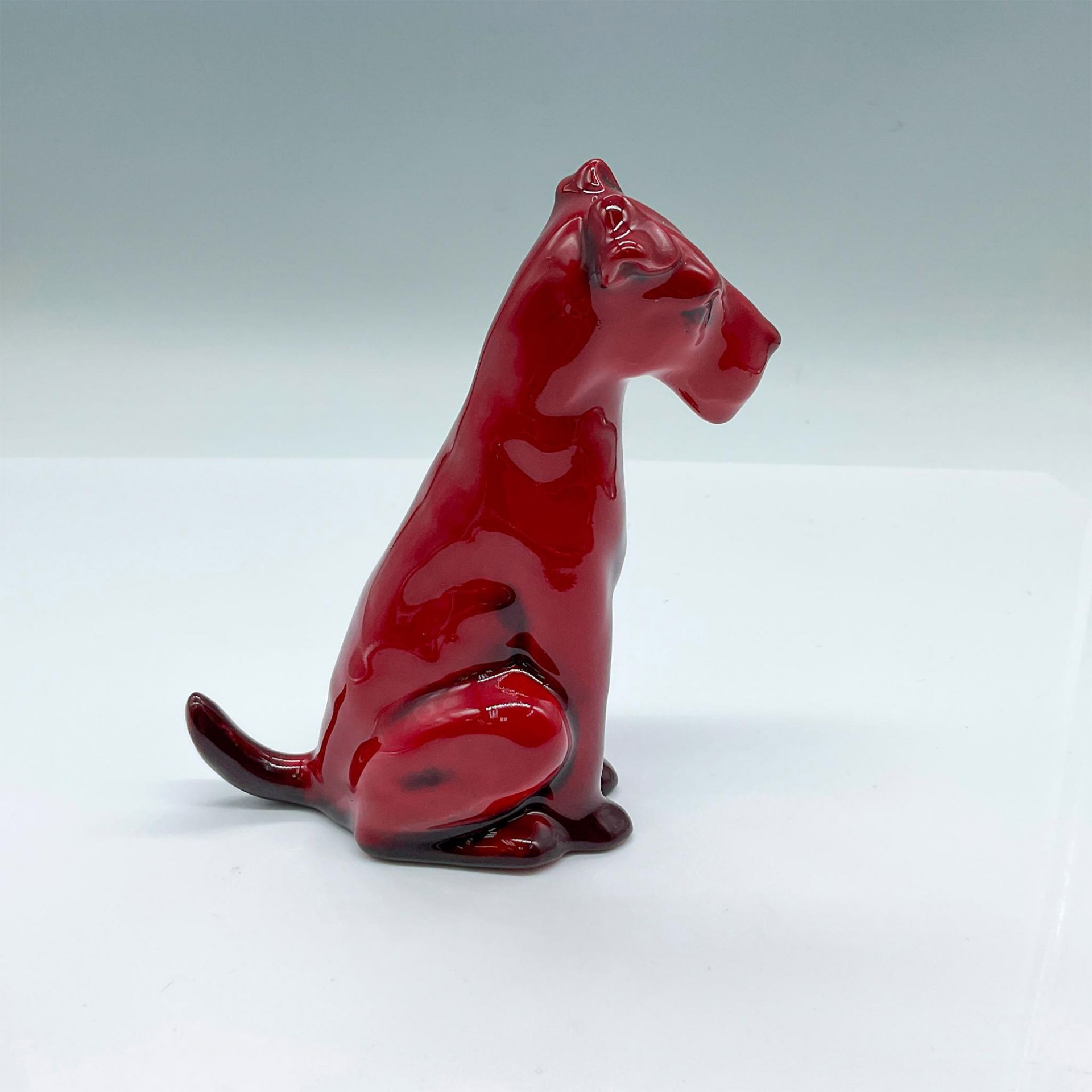 Royal Doulton Flambe Figurine, Fox Terrier Seated - Style 2 - Bild 2 aus 4