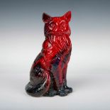 Royal Doulton Flambe Veined Figurine, Cat Seated