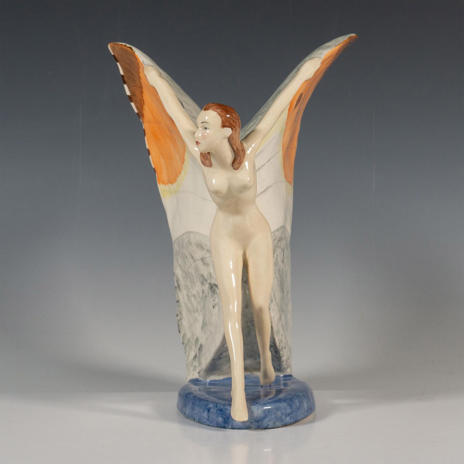 Carlton Ware Porcelain Figurine, Garden Butterfly Girl - Bild 2 aus 5