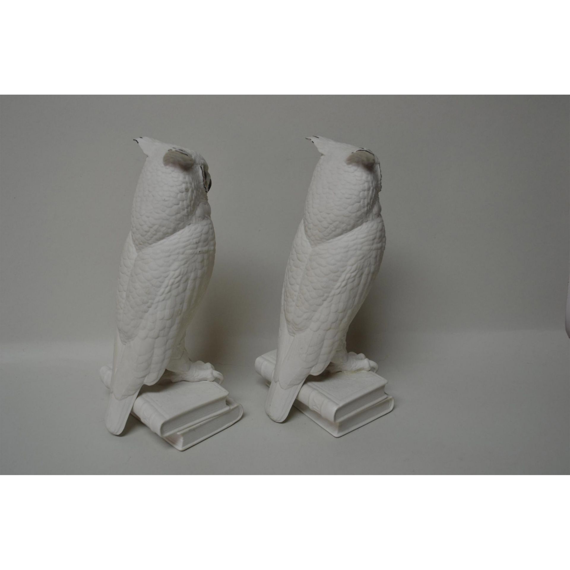 Boehm Porcelain Owl Bookends, Pair, Early, 1960 - Image 3 of 5