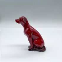 Royal Doulton Flambe Figurine, Foxhound Seated HN166