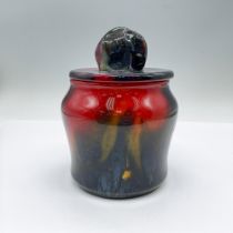 Royal Doulton Sung Ware Flambe Elephant Lidded Tobacco Jar