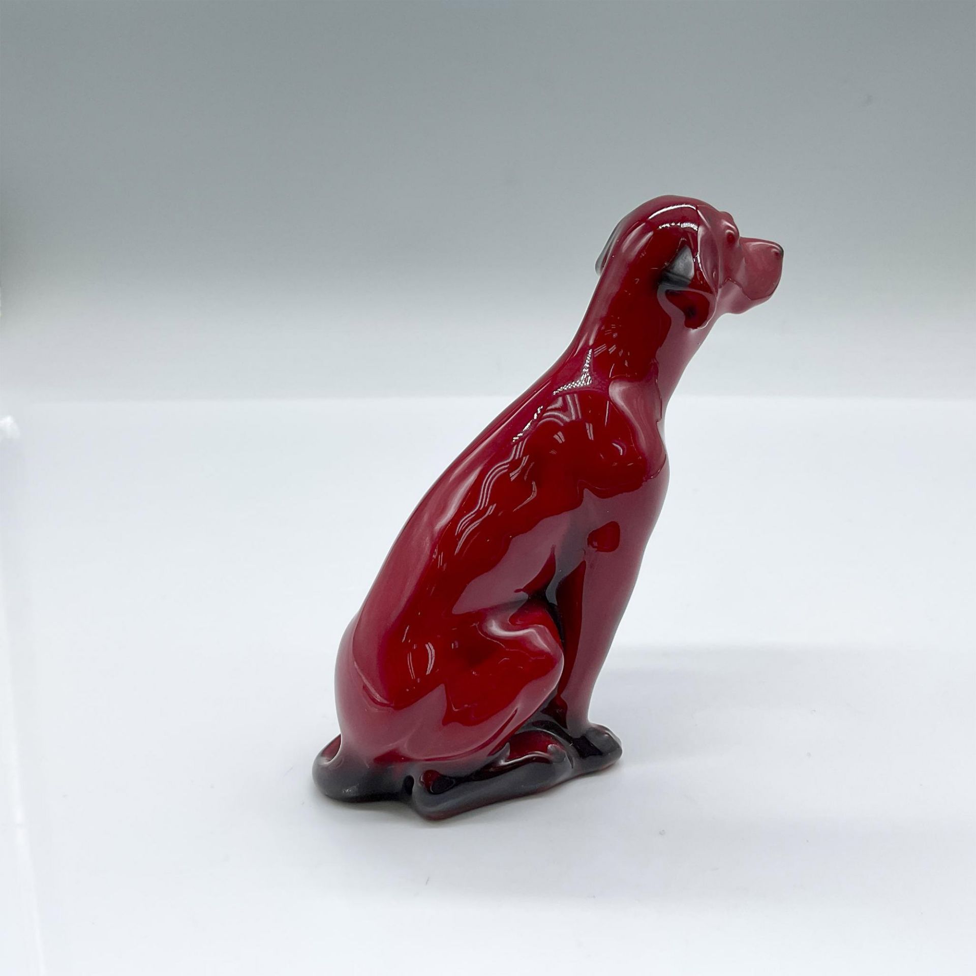 Royal Doulton Flambe Figurine, Foxhound Seated HN166 - Bild 3 aus 4