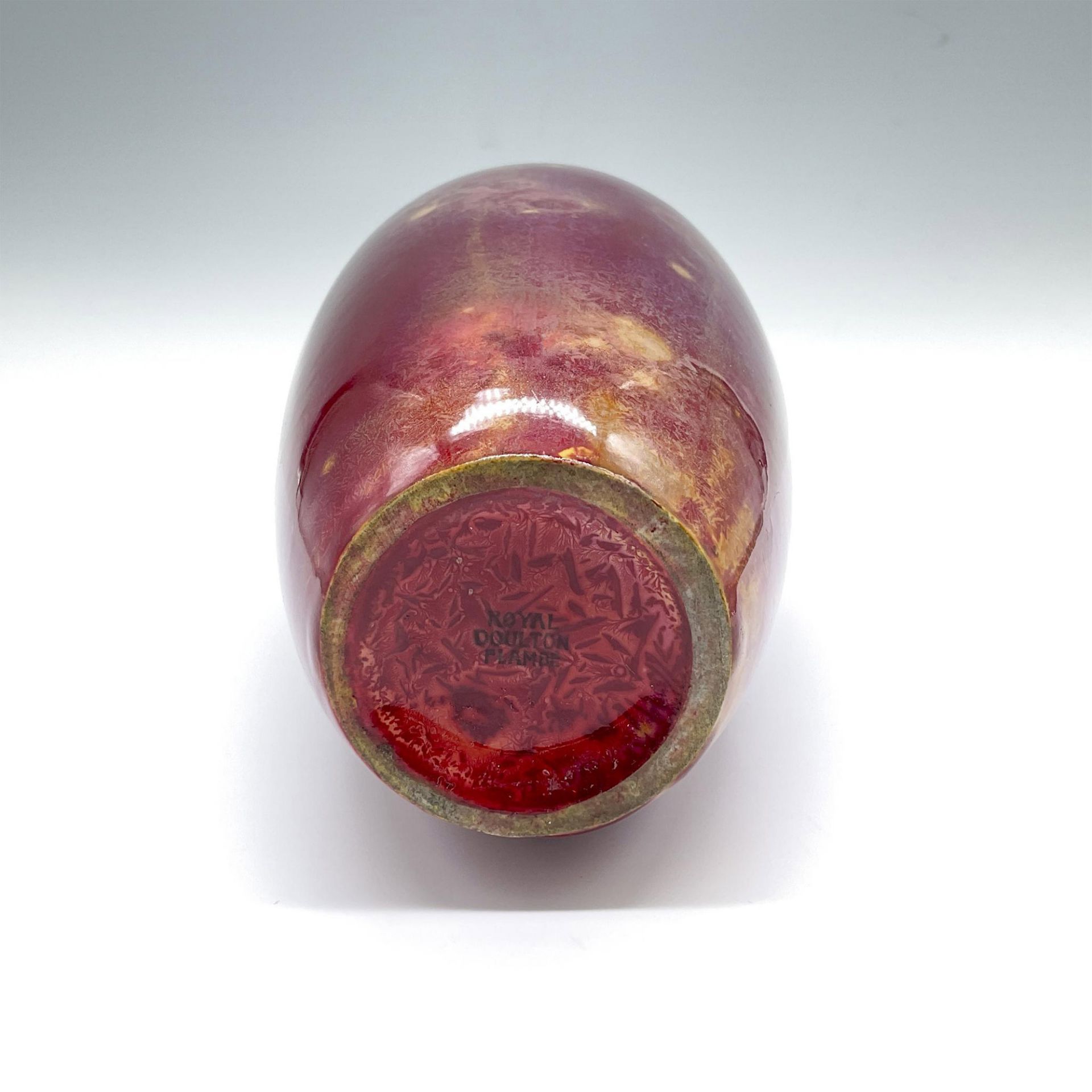 Royal Doulton Flambe Mottled Vase - Bild 5 aus 6
