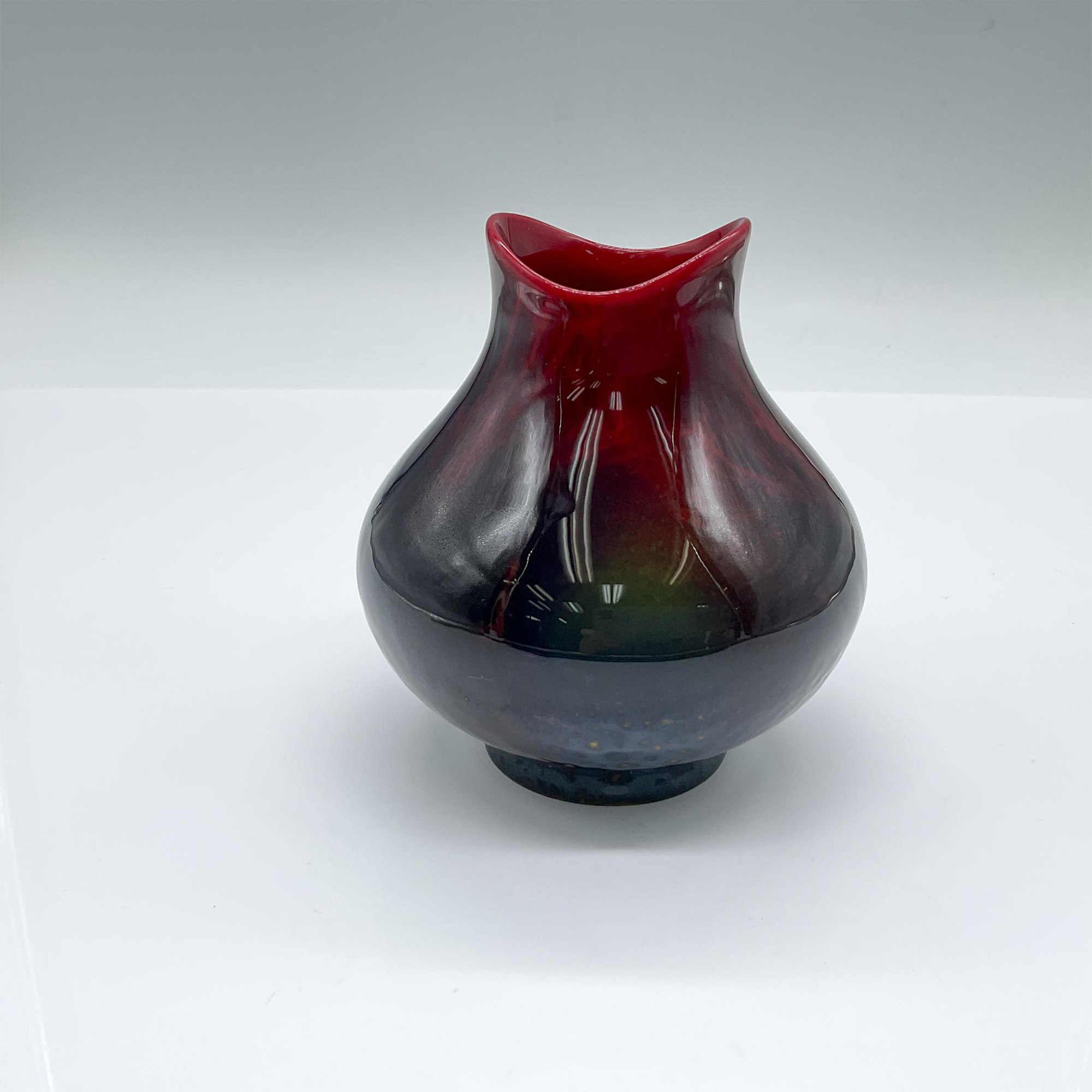 Royal Doulton Bone China Flambe Veined Vase, 1605 - Image 2 of 3