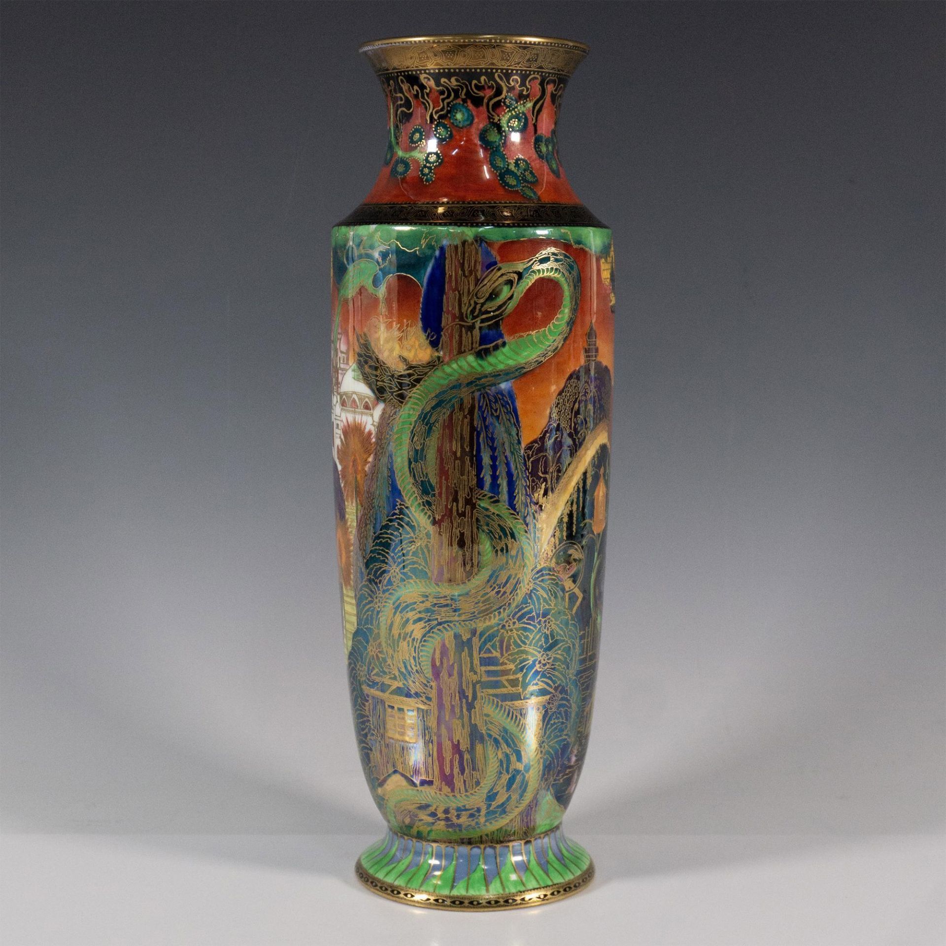 Wedgwood Fairyland Lustre Vase, Torches and Tree Serpent Z5360 - Bild 2 aus 3
