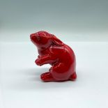 Bernard Moore Pottery Flambe Rabbit Figurine
