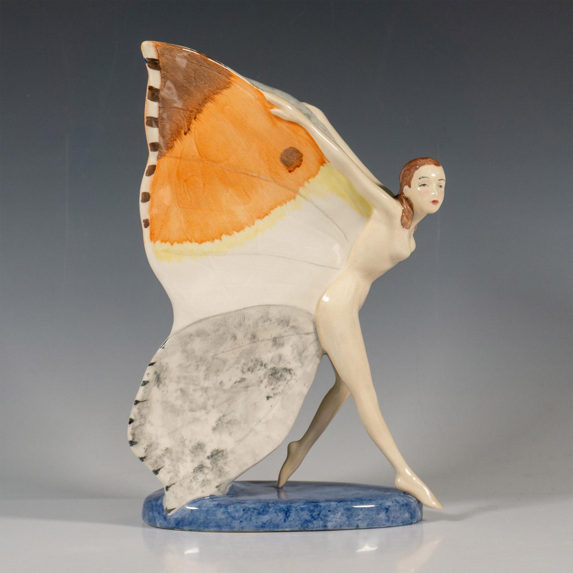 Carlton Ware Porcelain Figurine, Garden Butterfly Girl - Bild 3 aus 5