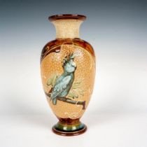 Doulton Lambeth Florence Barlow Stoneware Bird Vase