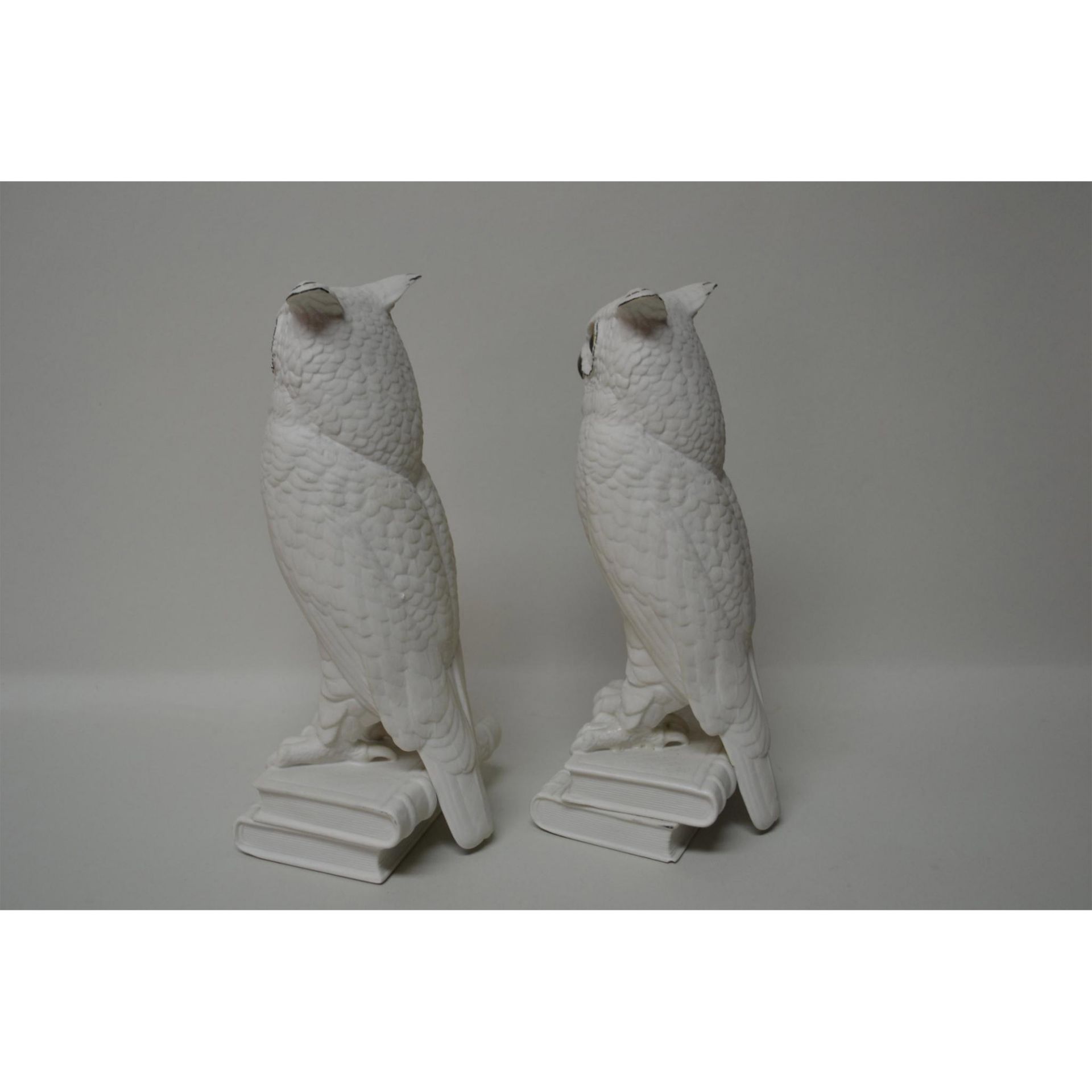 Boehm Porcelain Owl Bookends, Pair, Early, 1960 - Bild 5 aus 5
