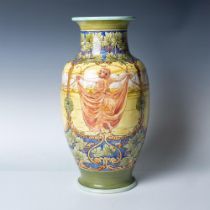 John McLennan (British, 1877-1910), Rare Doulton Lambeth Art Nouveau Faience Vase