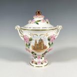 Coalport Porcelain Covered Trophy Jar