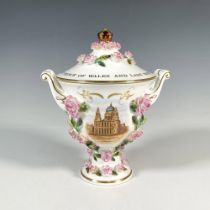 Coalport Porcelain Covered Trophy Jar