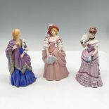 3pc Lenox Porcelain Figurines, The Great Fashions of History