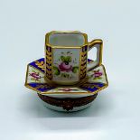 Limoges PV Porcelain Gilt Floral Tea Cup Box