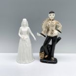 2pc Wedgwood Bride Figurine and Japanese Figurines