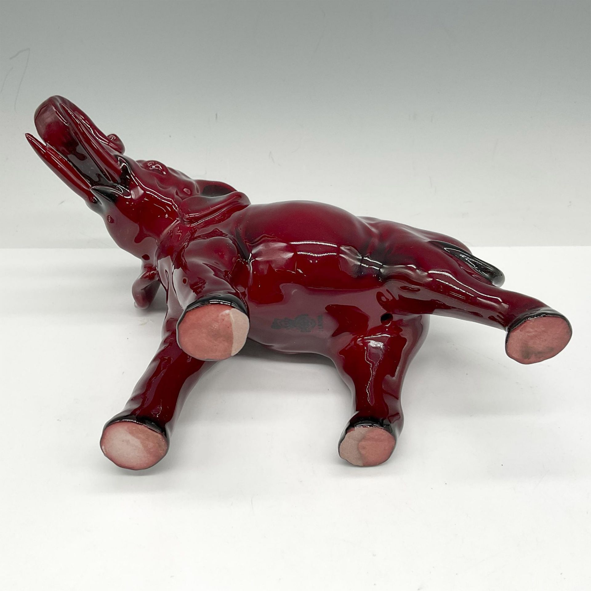 Royal Doulton Flambe Figurine, Elephant Trunk Salute HN891A - Bild 3 aus 3