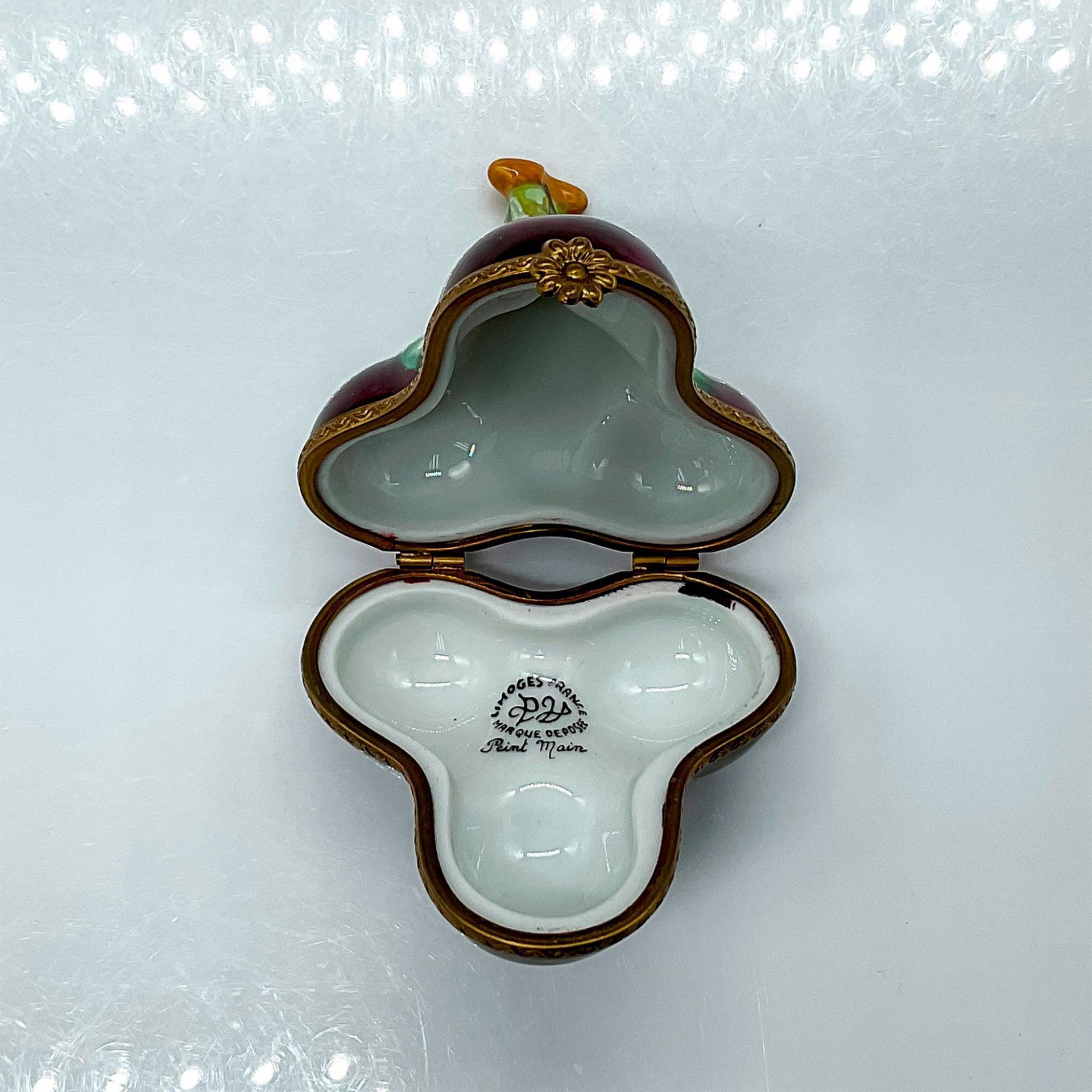 Limoges PV Porcelain Cherry Box - Bild 2 aus 2
