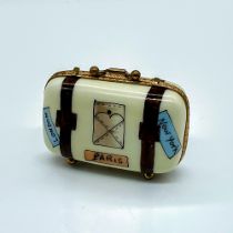 Limoges Porcelain Suitcase Box