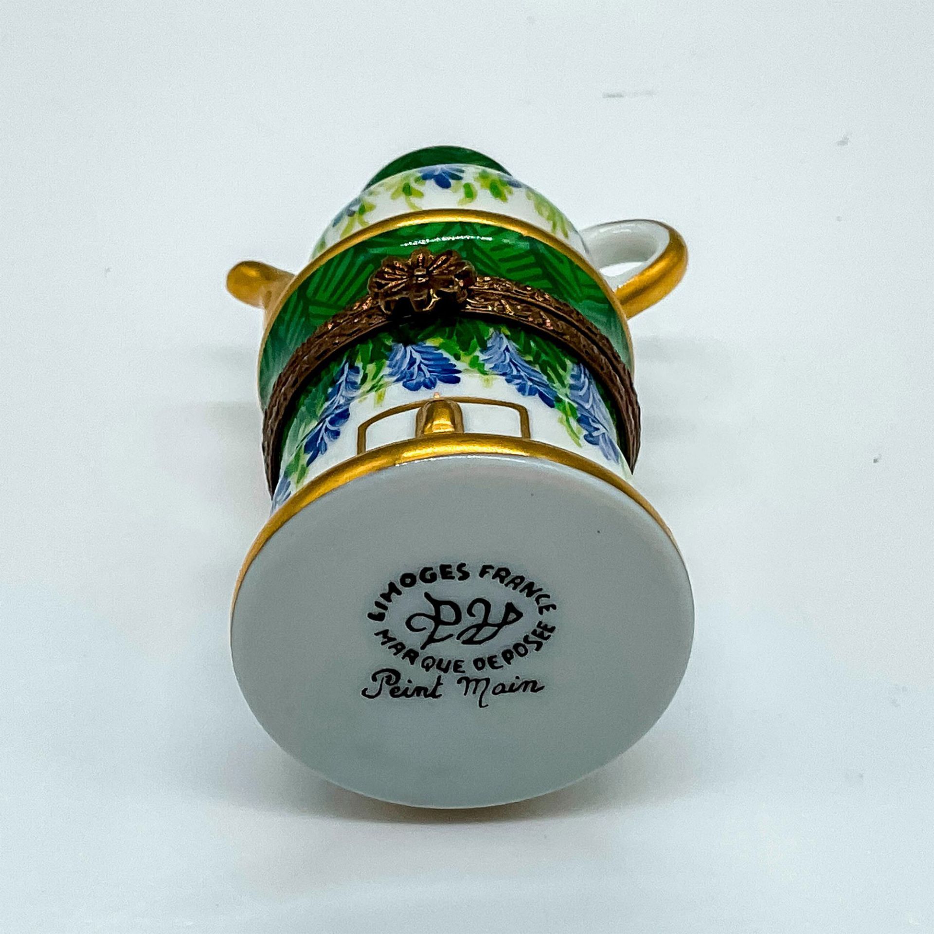 Limoges PV Porcelain Floral Teapot Box - Image 3 of 3