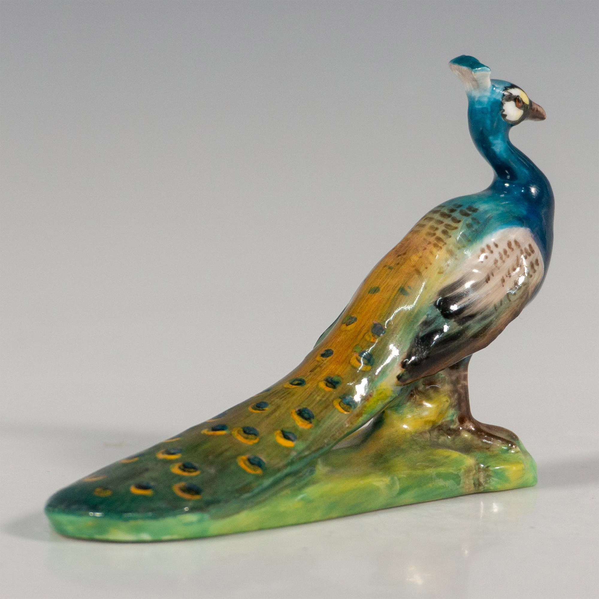 Royal Doulton Porcelain Bird Figurine, Peacock HN2577 - Image 4 of 5