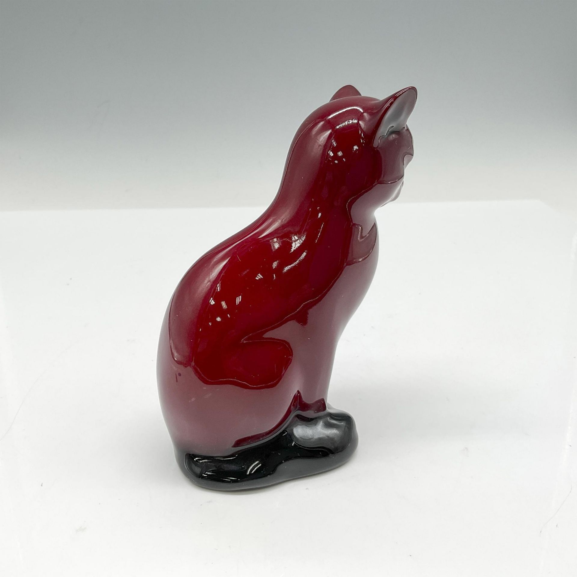 Royal Doulton Flambe Figurine, Seated Cat HN109 - Bild 3 aus 4