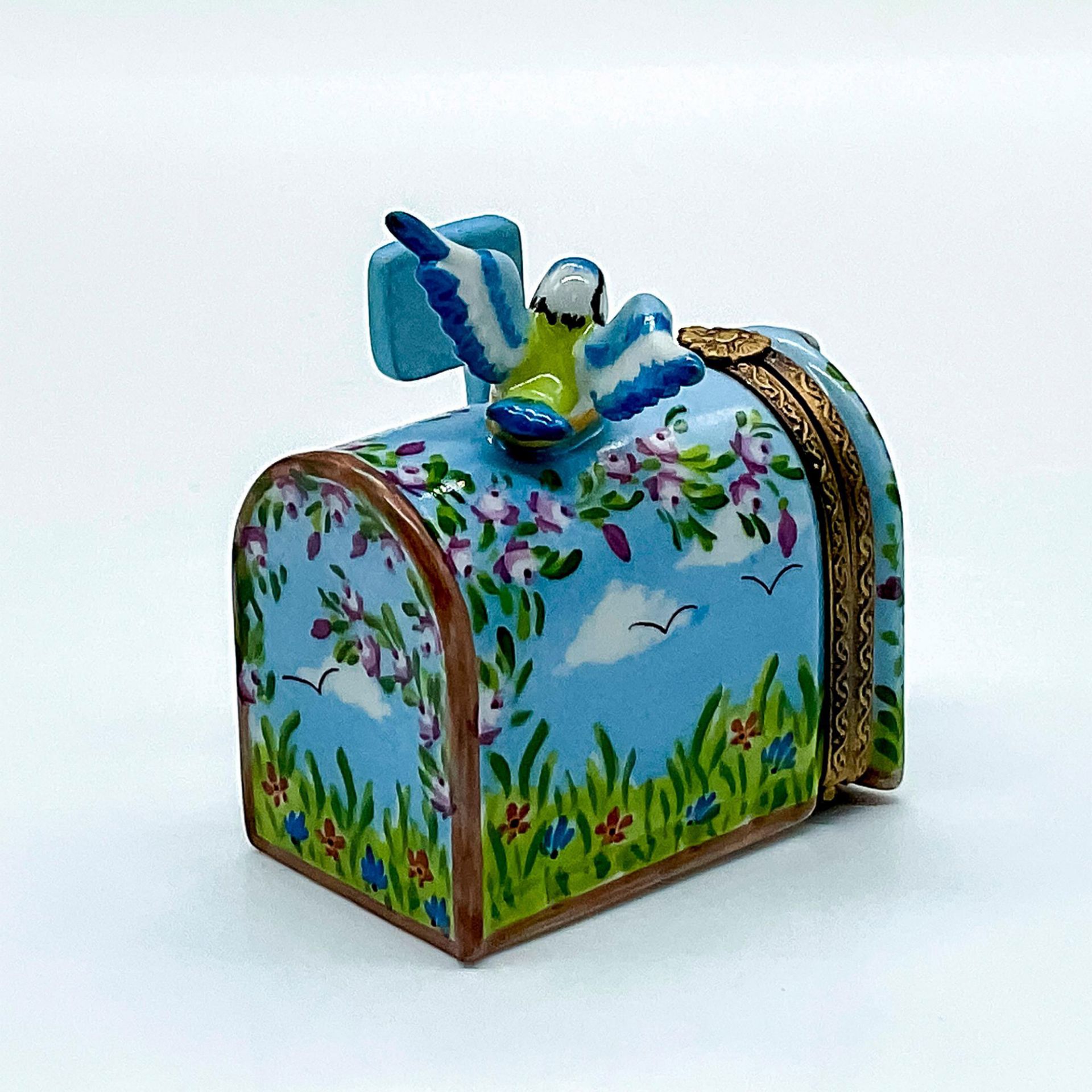 Limoges E.G. Porcelain Mailbox Box - Bild 2 aus 4