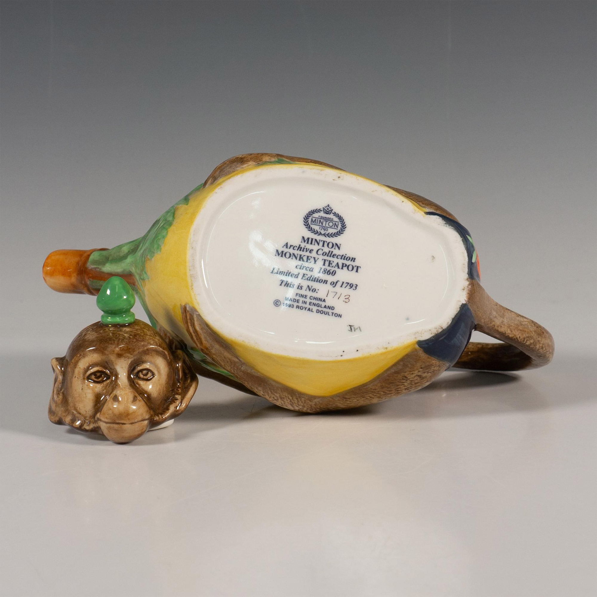 Royal Doulton Minton Archive Collection, Monkey Teapot - Image 6 of 6
