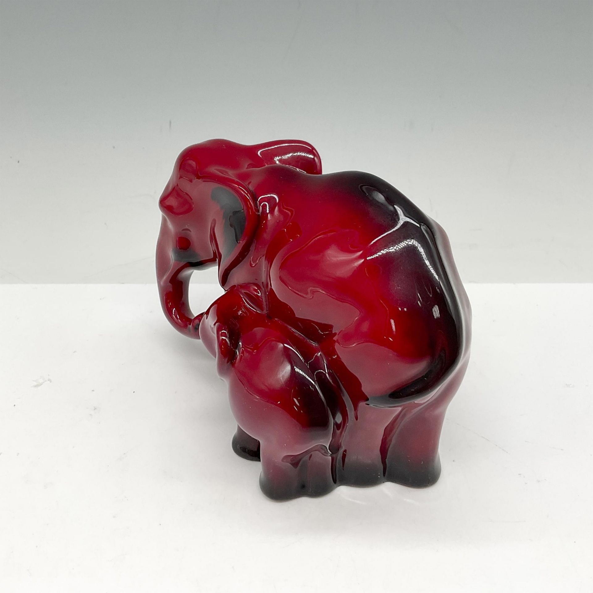 Royal Doulton Flambe Figurine, Elephant and Young HN3548 - Image 3 of 4