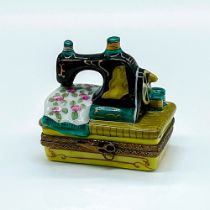 Limoges A.L. Porcelain Sewing Machine Box