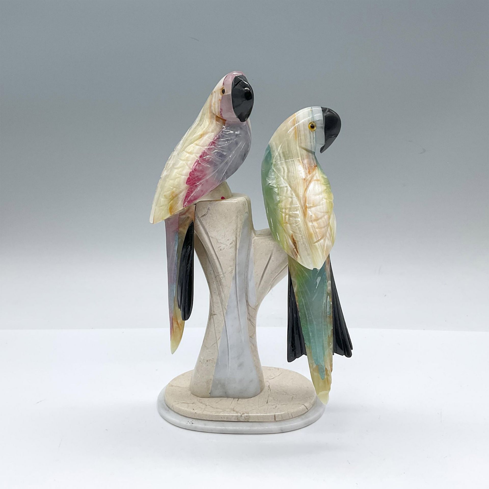 Vintage Stone Birds Figurine