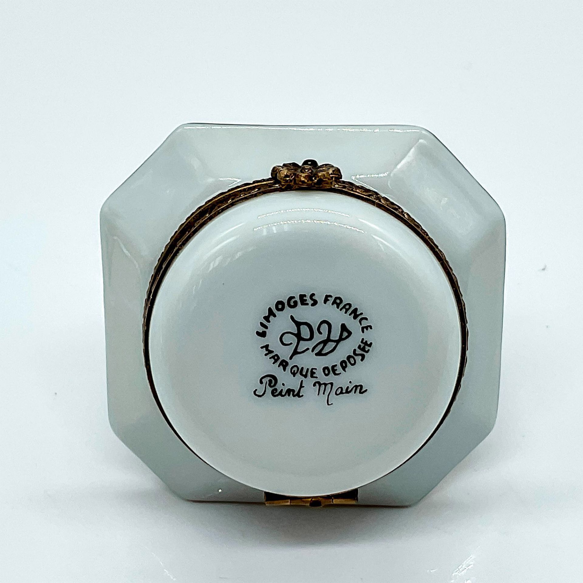 Limoges PV Porcelain Gilt Floral Tea Cup Box - Bild 3 aus 3